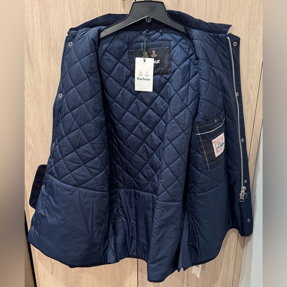 NWTs Barbour Wool Bedale Jacket. Navy. Large - Picture 7 of 12